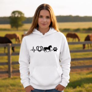 Unisex Hoodie Horse Heartbeat